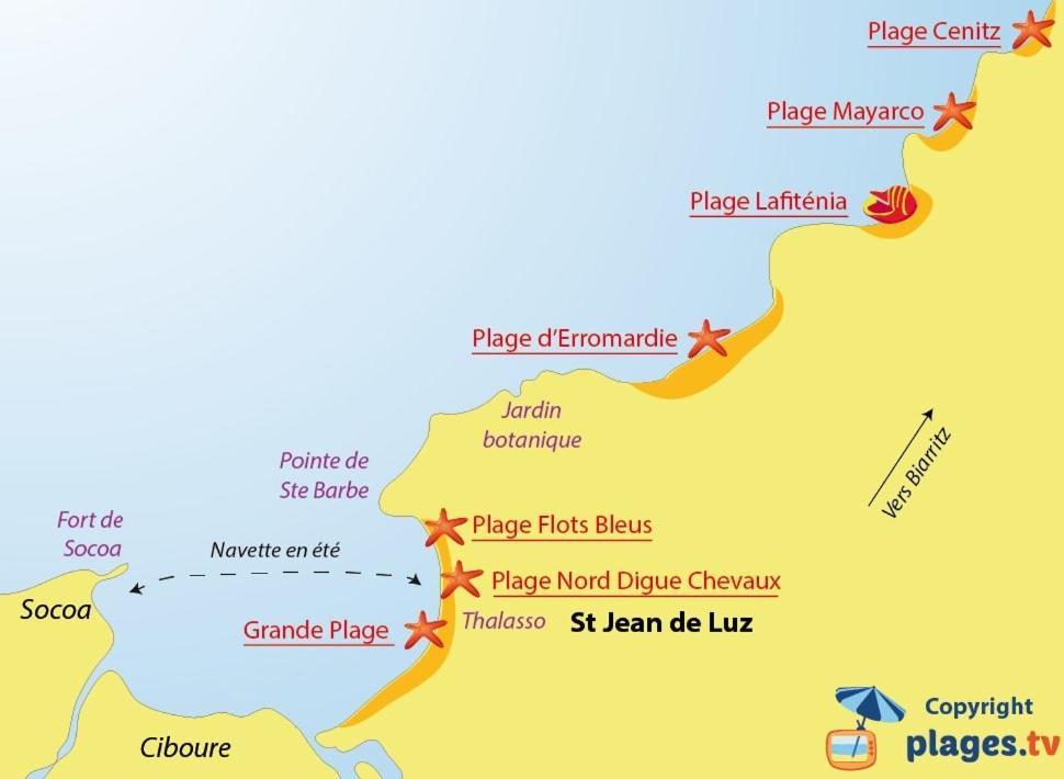 Urdina Apartman Saint-Jean-de-Luz Kültér fotó